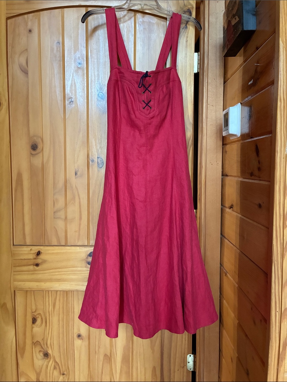 Lauren Ralph Lauren linen tie front fit and flare dress